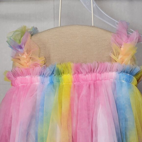 Four Leaf Clover Infant Dress Pastel Tulle Sleeveless - Size 90cm (18Mo) - Picture 2 of 6